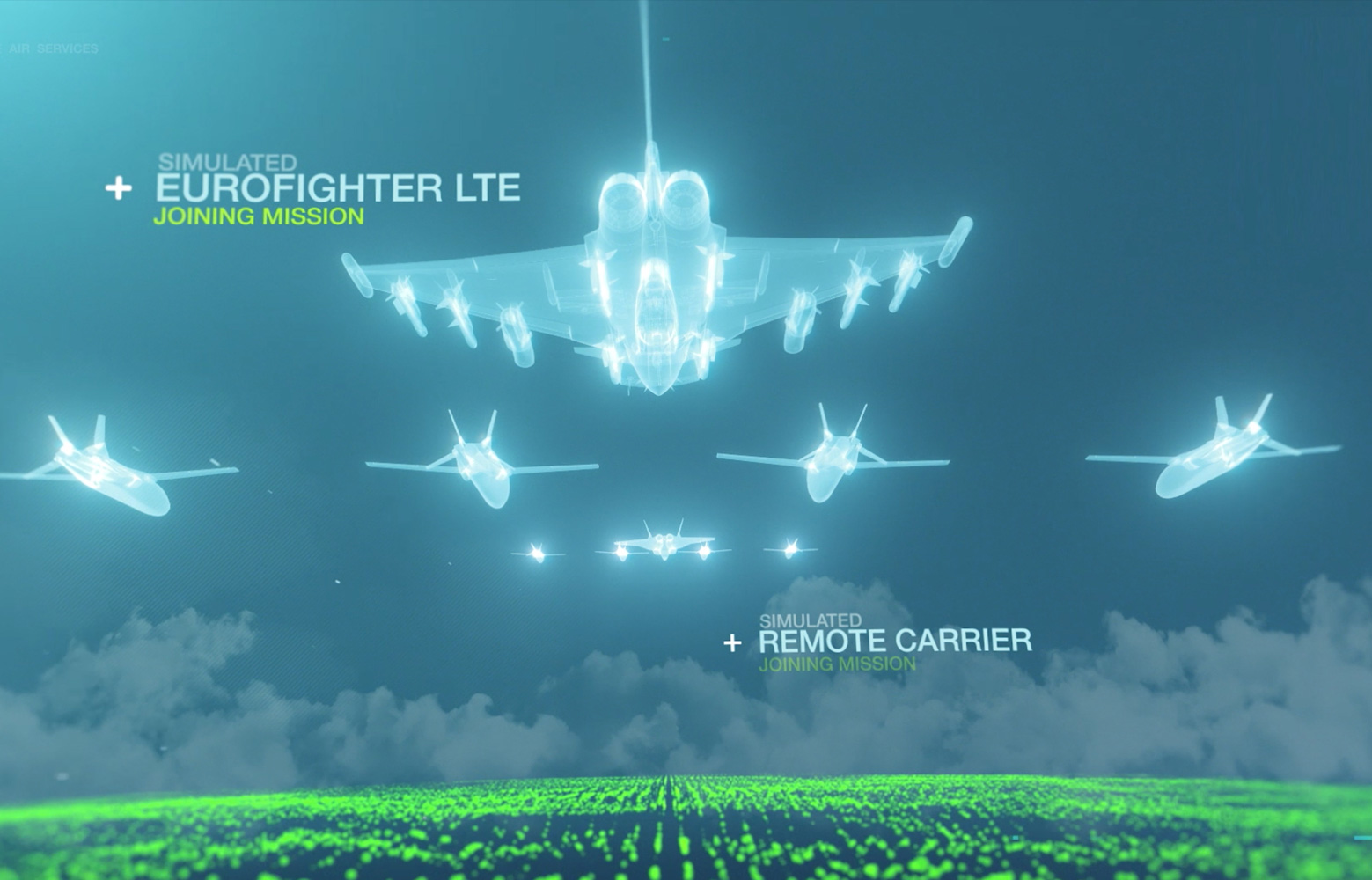 Visualisierung von Eurofighter LTE und Remote Carriers