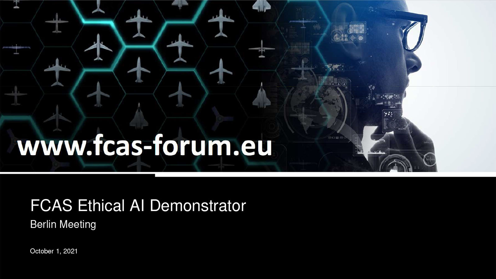 FCAS Ethical AI Demonstrator – presentation cover